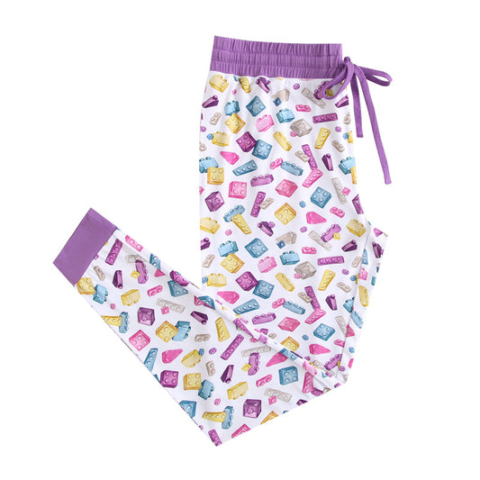 Block Party (Purple) Women's Jogger Pants BDLJ