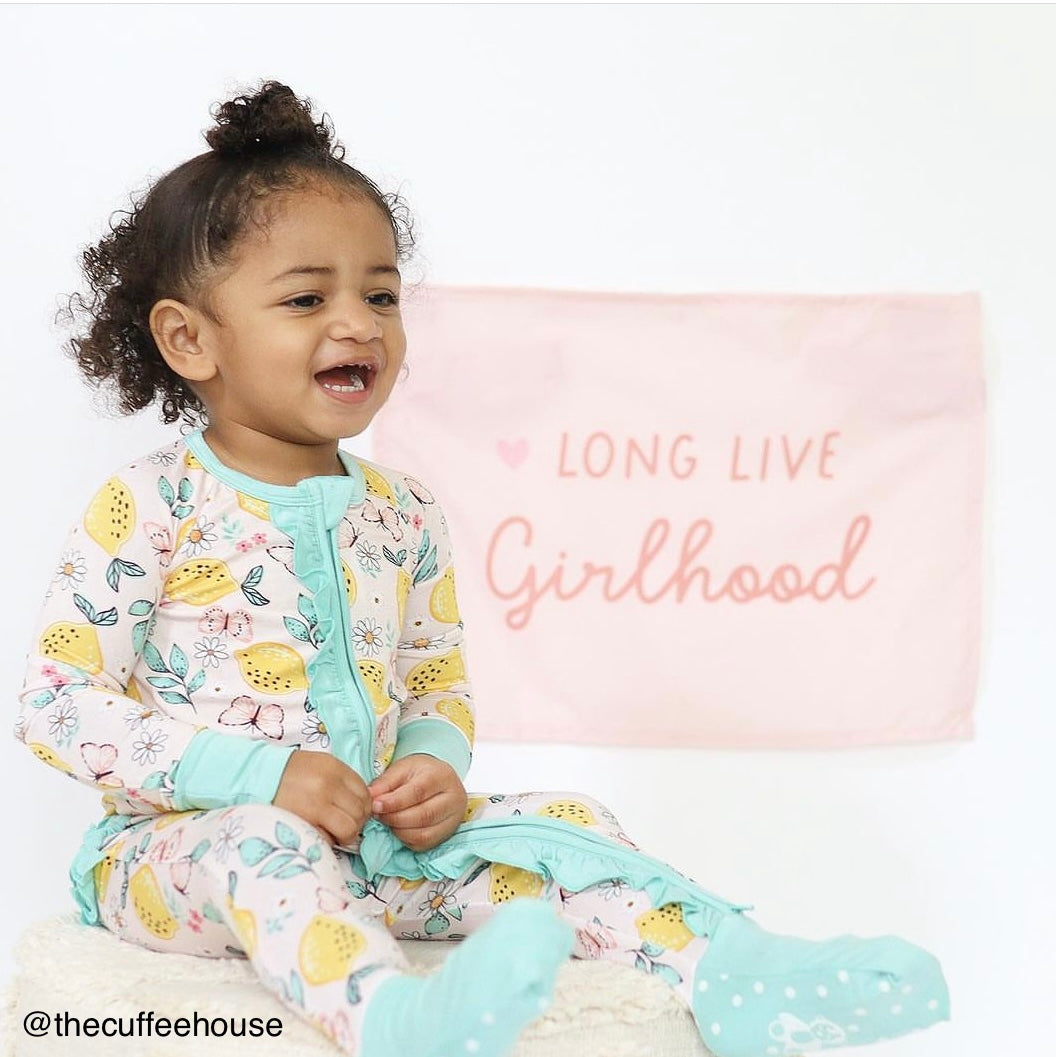 {Petal Pink} Heart Long Live Girlhood Banner