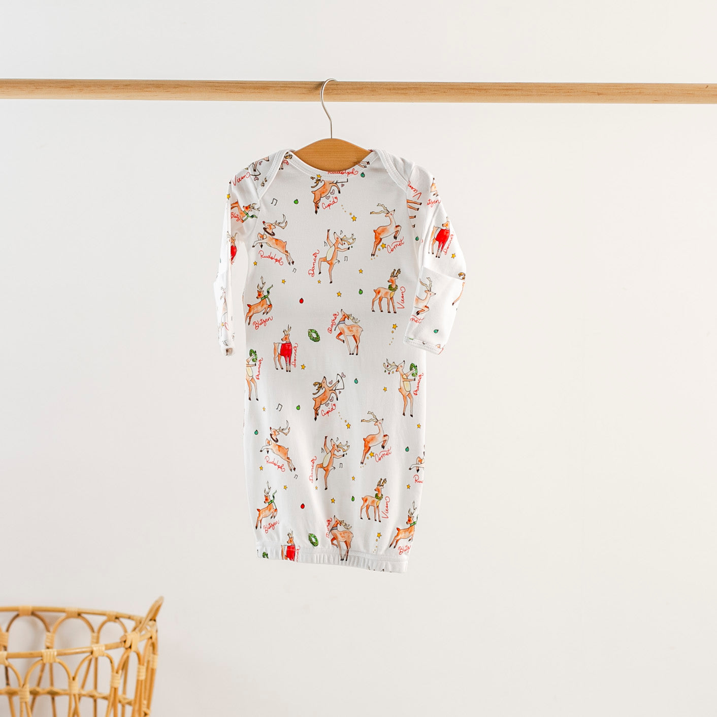 Oh Deer, Christmas is Here! Organic Cotton Pajama Set