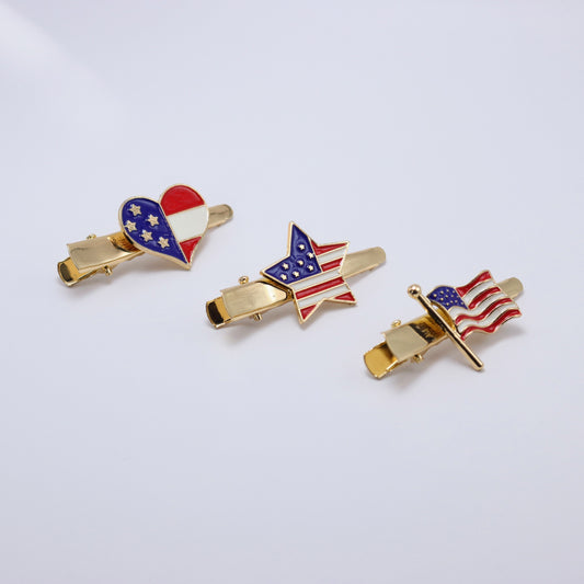 Star Spangled Clips (Set of 3)