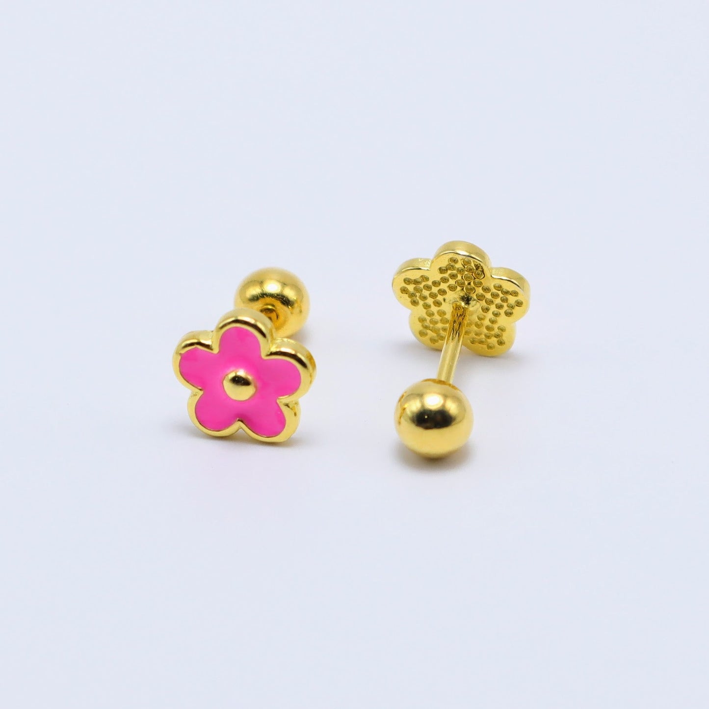 Flower Earrings (14K Gold plated)