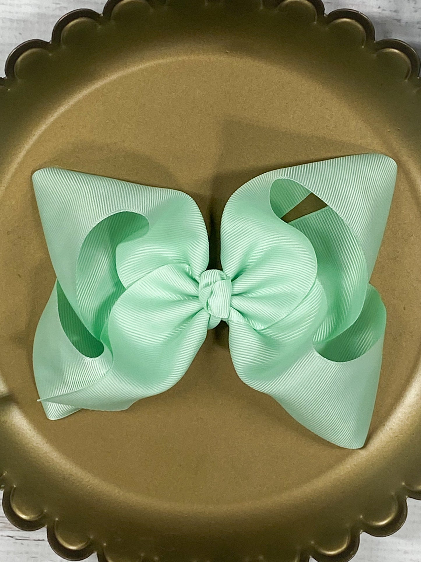 Oversize Grosgrain Hair Bow - Alligator Clip - 5.5"