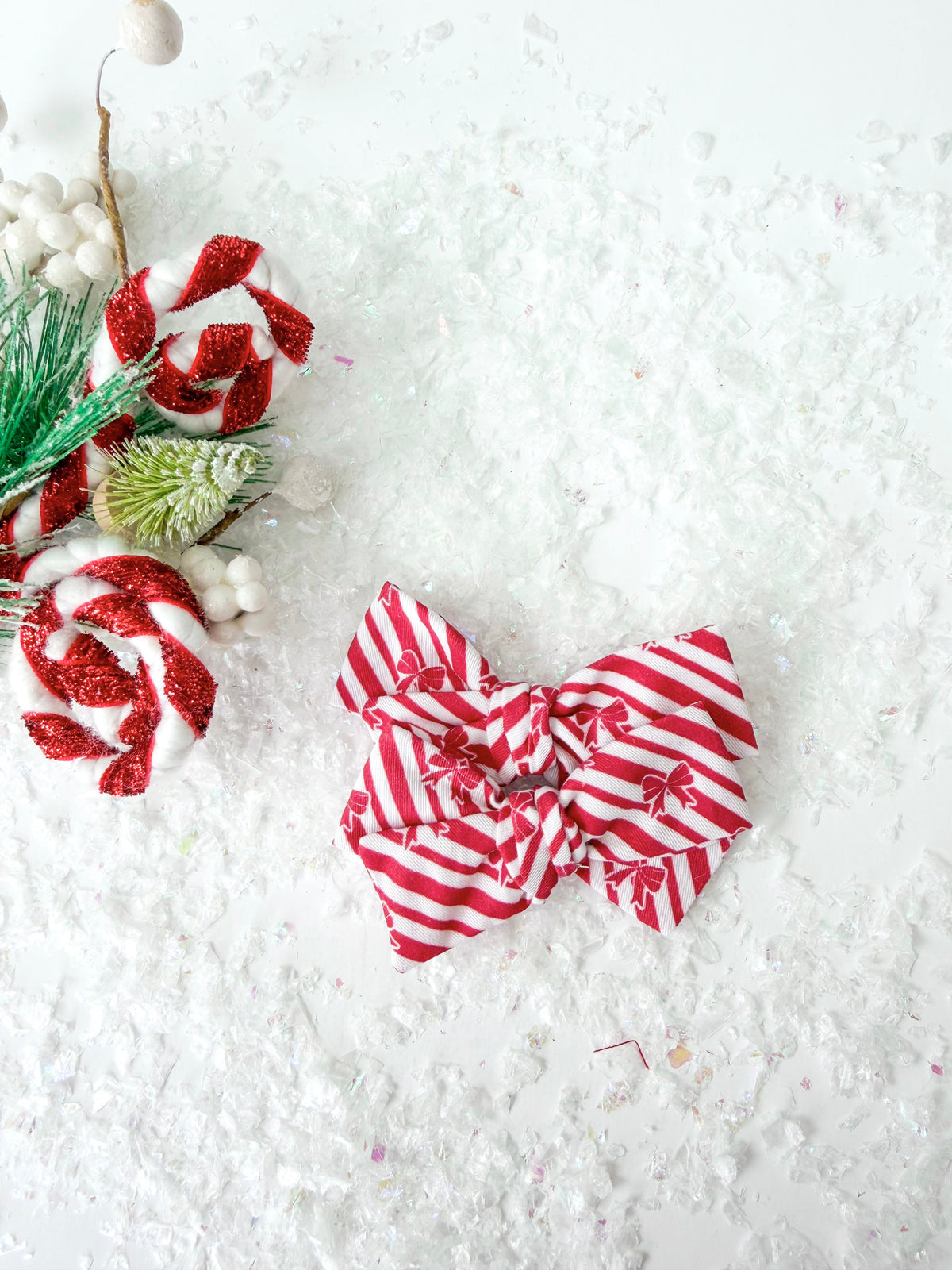 Peppermint Stripe Bows