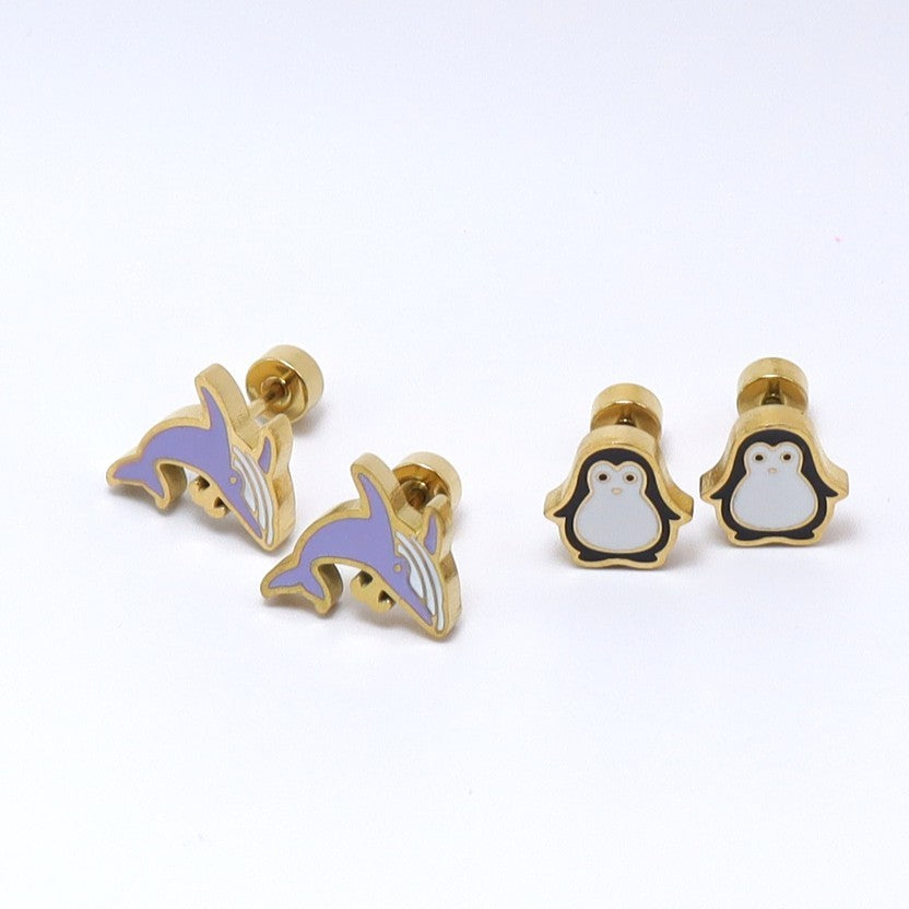 Playtime Pals Earrings (Gold Plated)