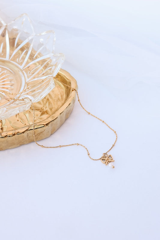 Jane Bow Necklace