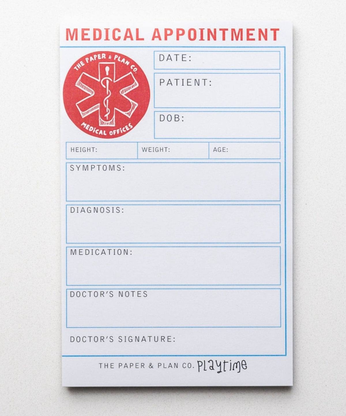 Medical Appointment Playtime Pad®