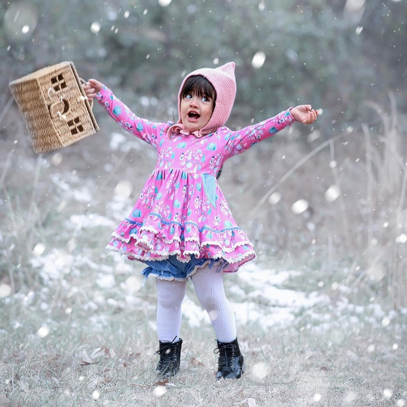 Pretty Snowman Twirl Set
