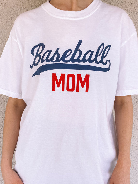 baseball mom tee