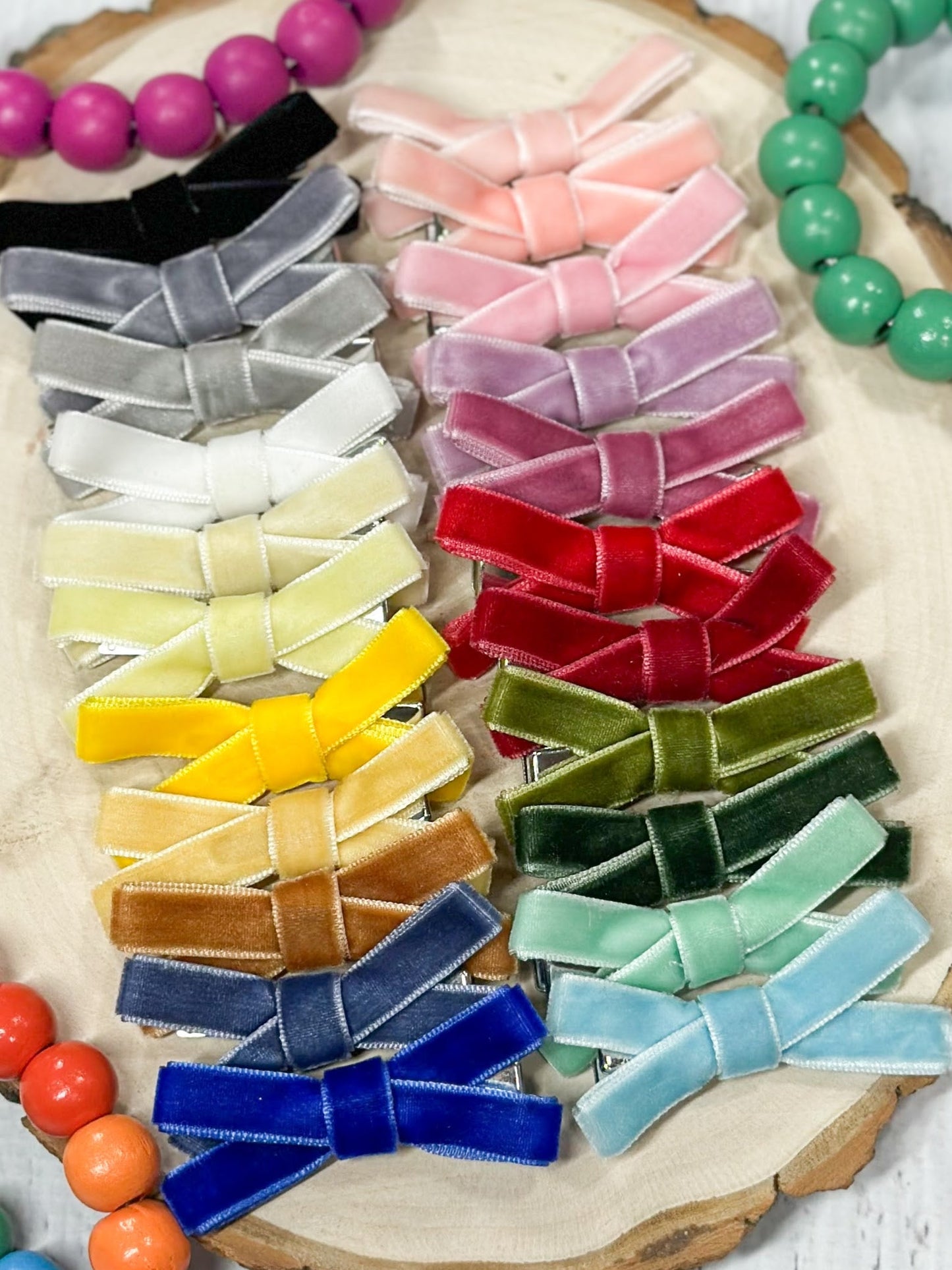 Velvet Bow Clippies