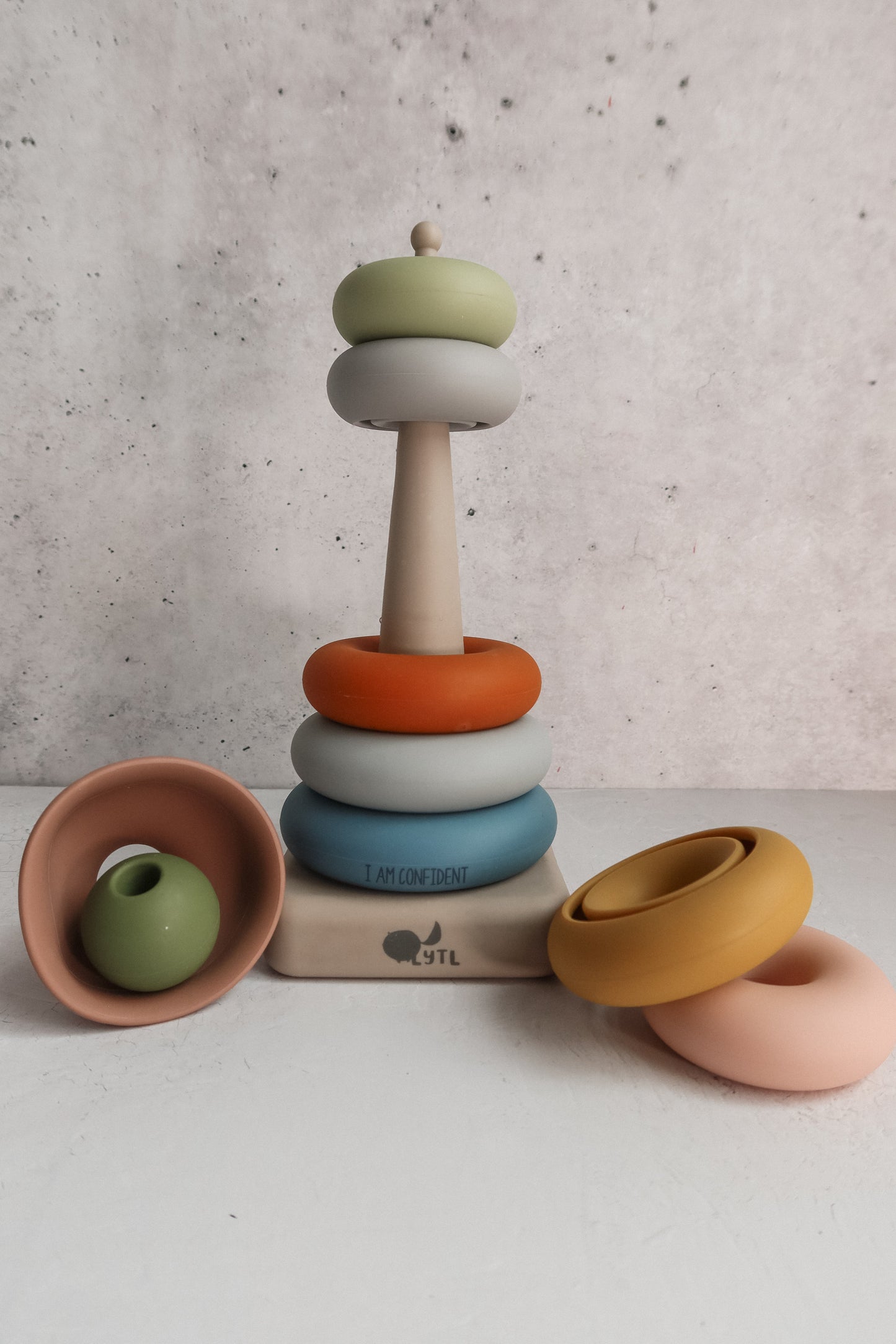 Ring Stacking Toy + Silicone + Sensory Play + Sorting & Montessori | LYTL®️