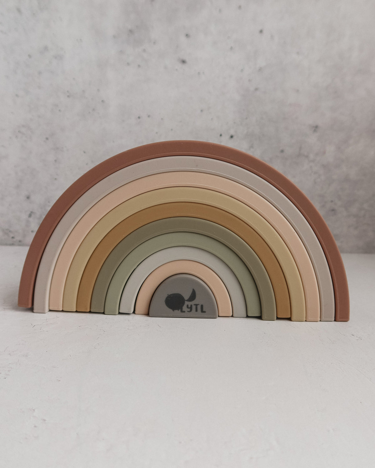 Rainbow Silicone Stacking Toy - Set of 10 | LYTL®️
