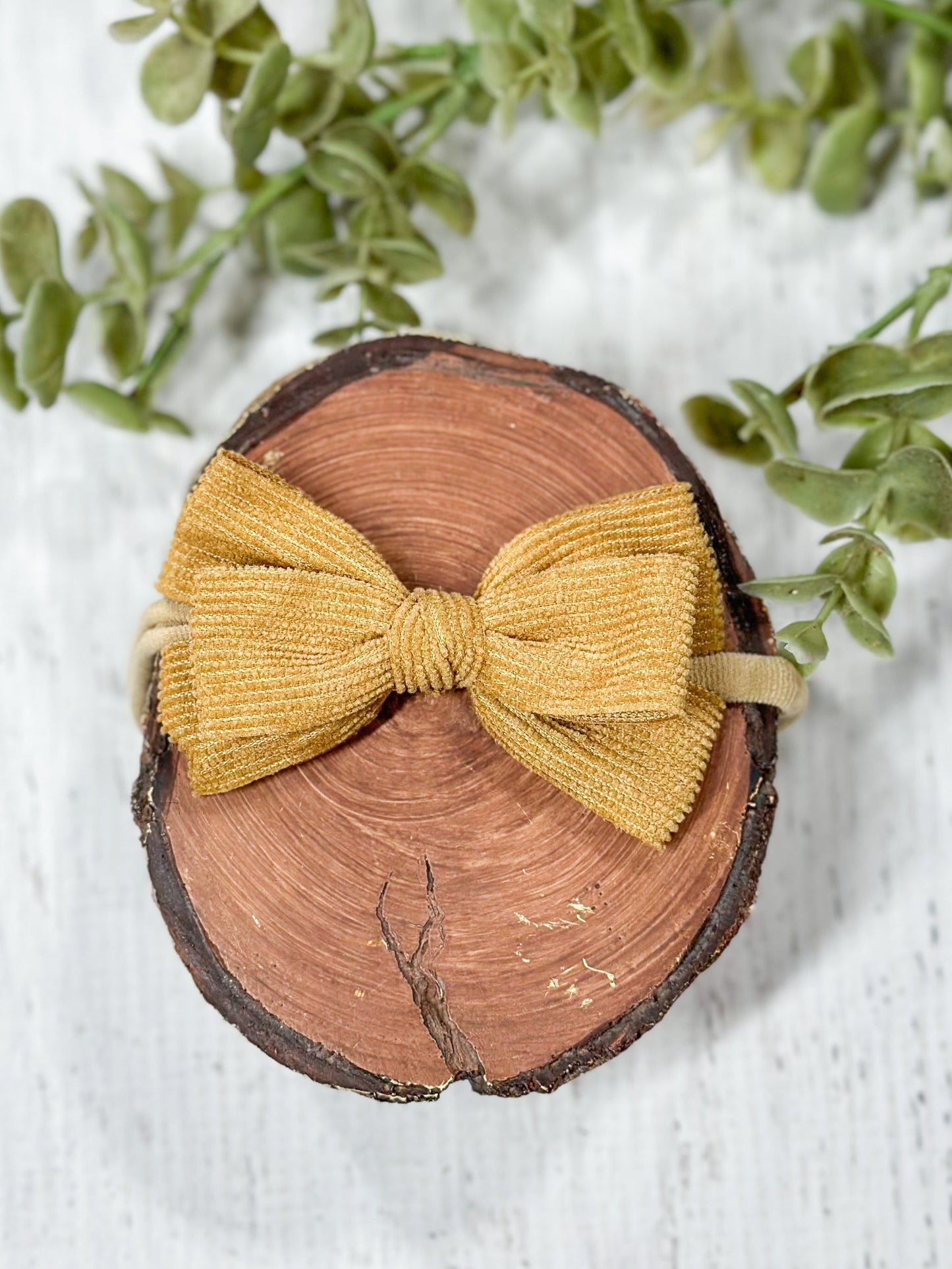 Corduroy Bow Headband
