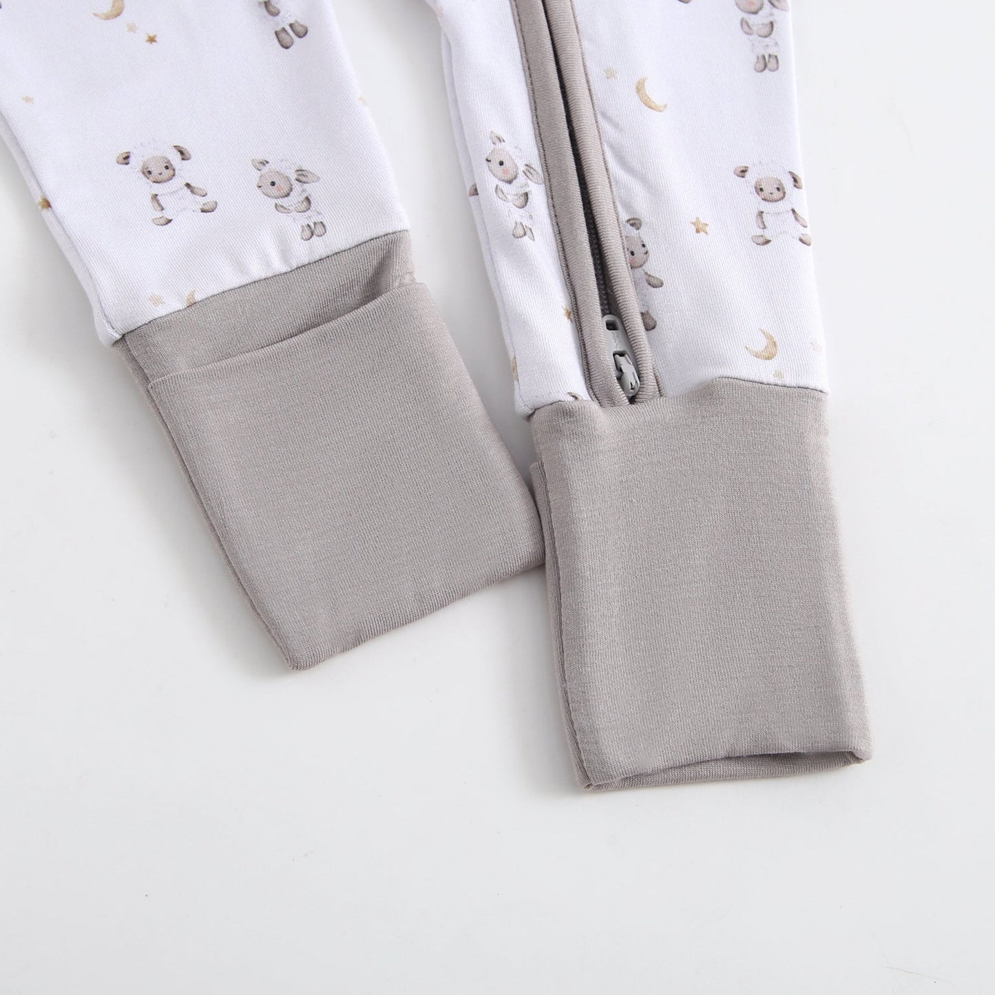 Little Lamb Zippered Baby Romper