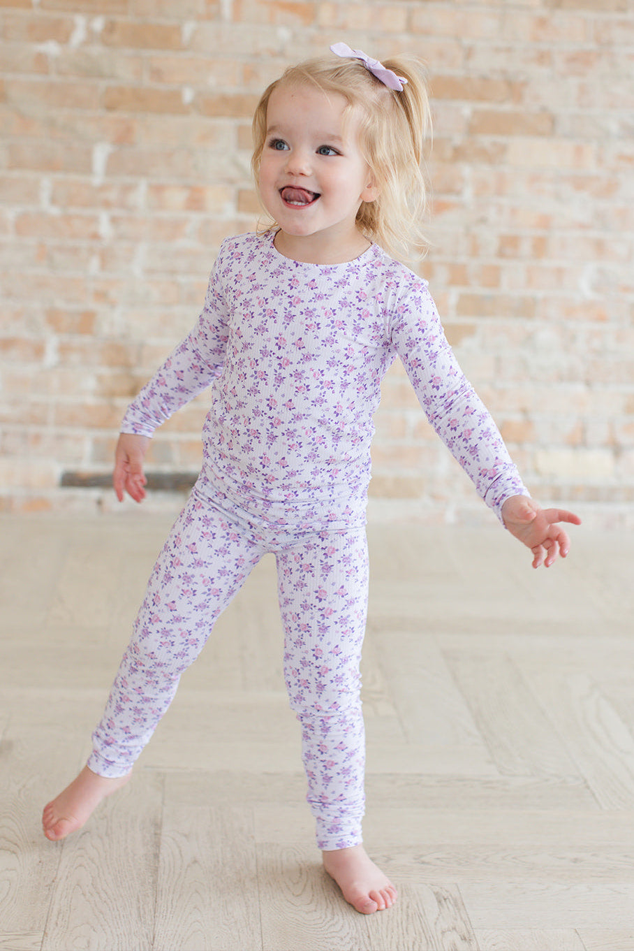 Kapri (ribbed) - Floral Pajama Set