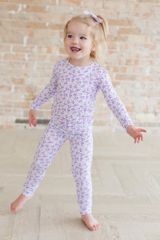 Kapri (ribbed) - Floral Pajama Set