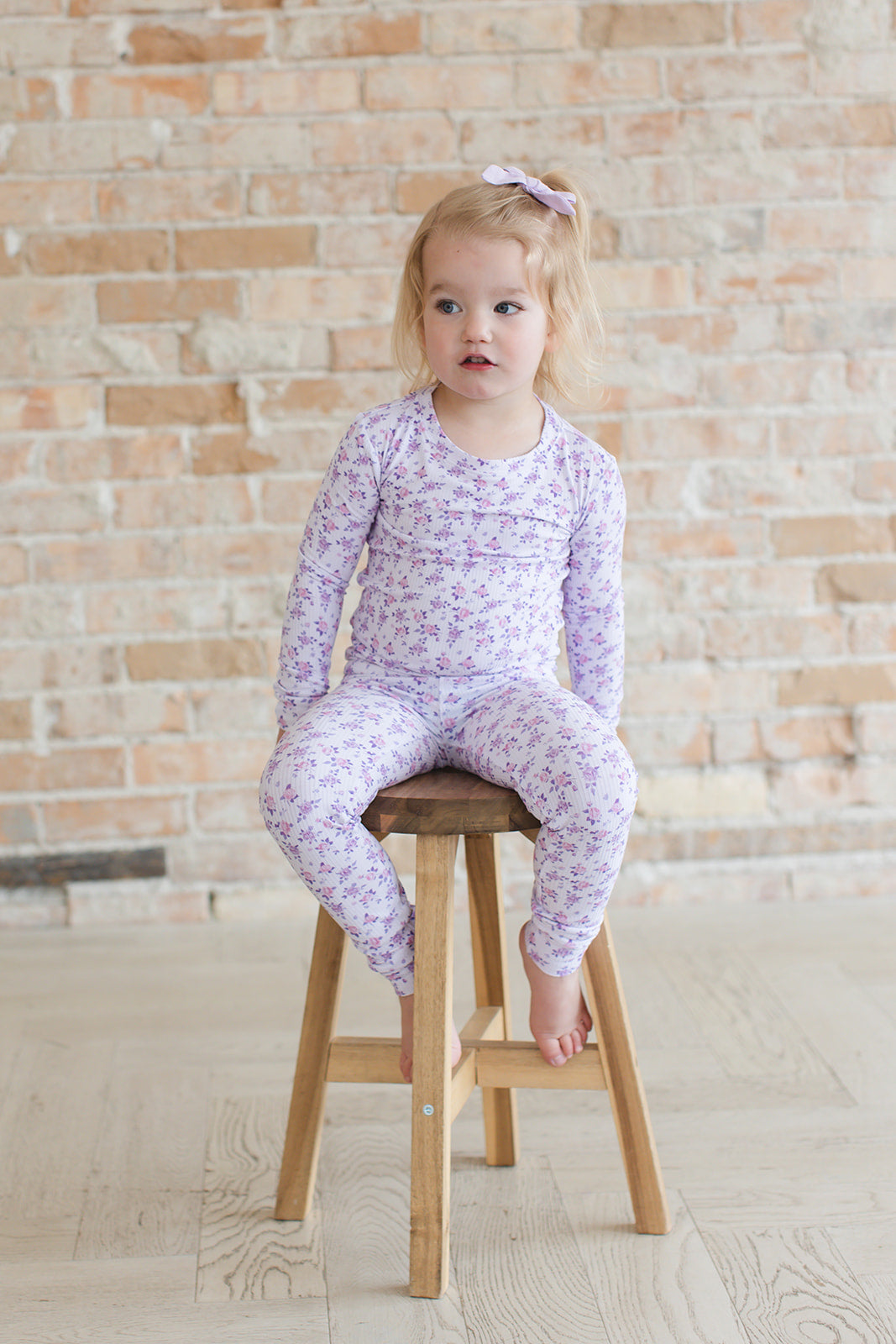 Kapri (ribbed) - Floral Pajama Set