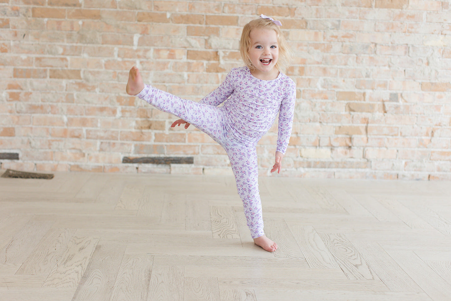 Kapri (ribbed) - Floral Pajama Set