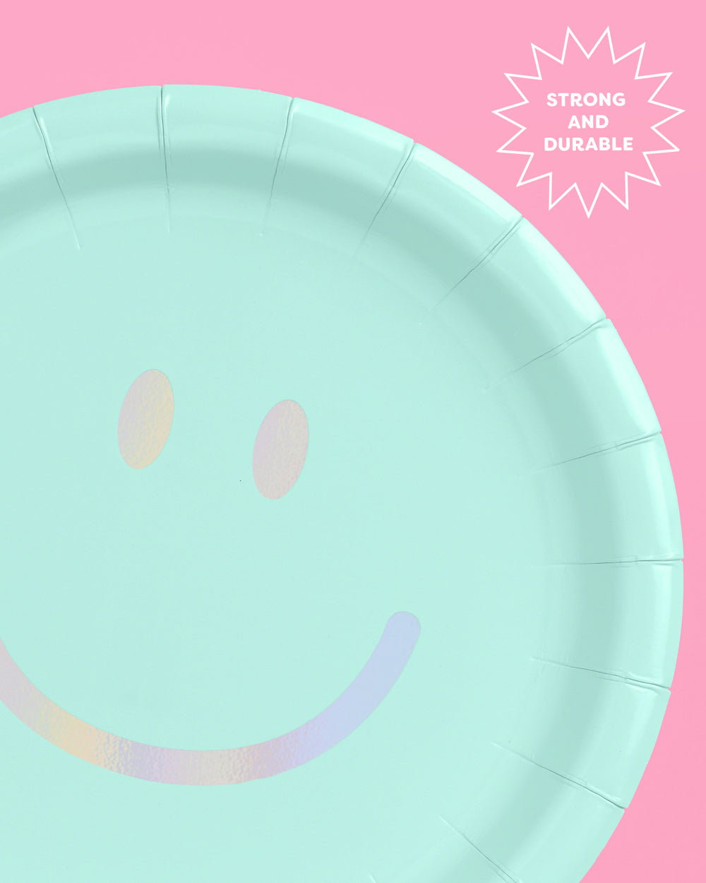 Smiley Plates - 24 paper plates