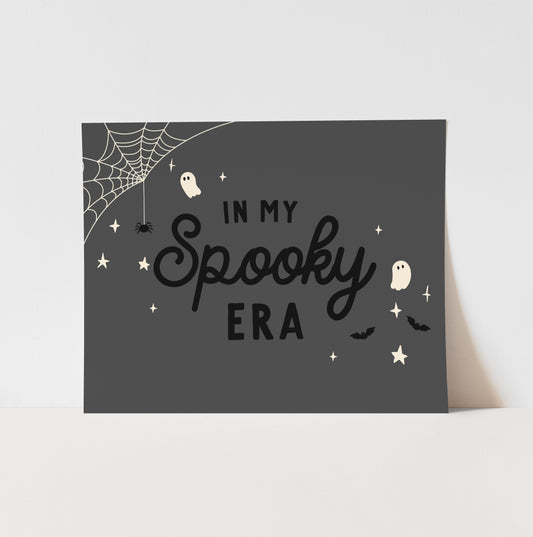 {Black} In my Spooky Era Art Print