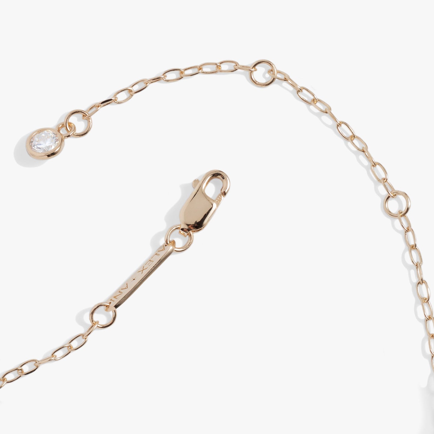Initial K Precious Elongated Necklace
