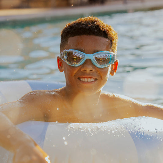 Baby Blue Tip Jaws Kids' Swim Goggles