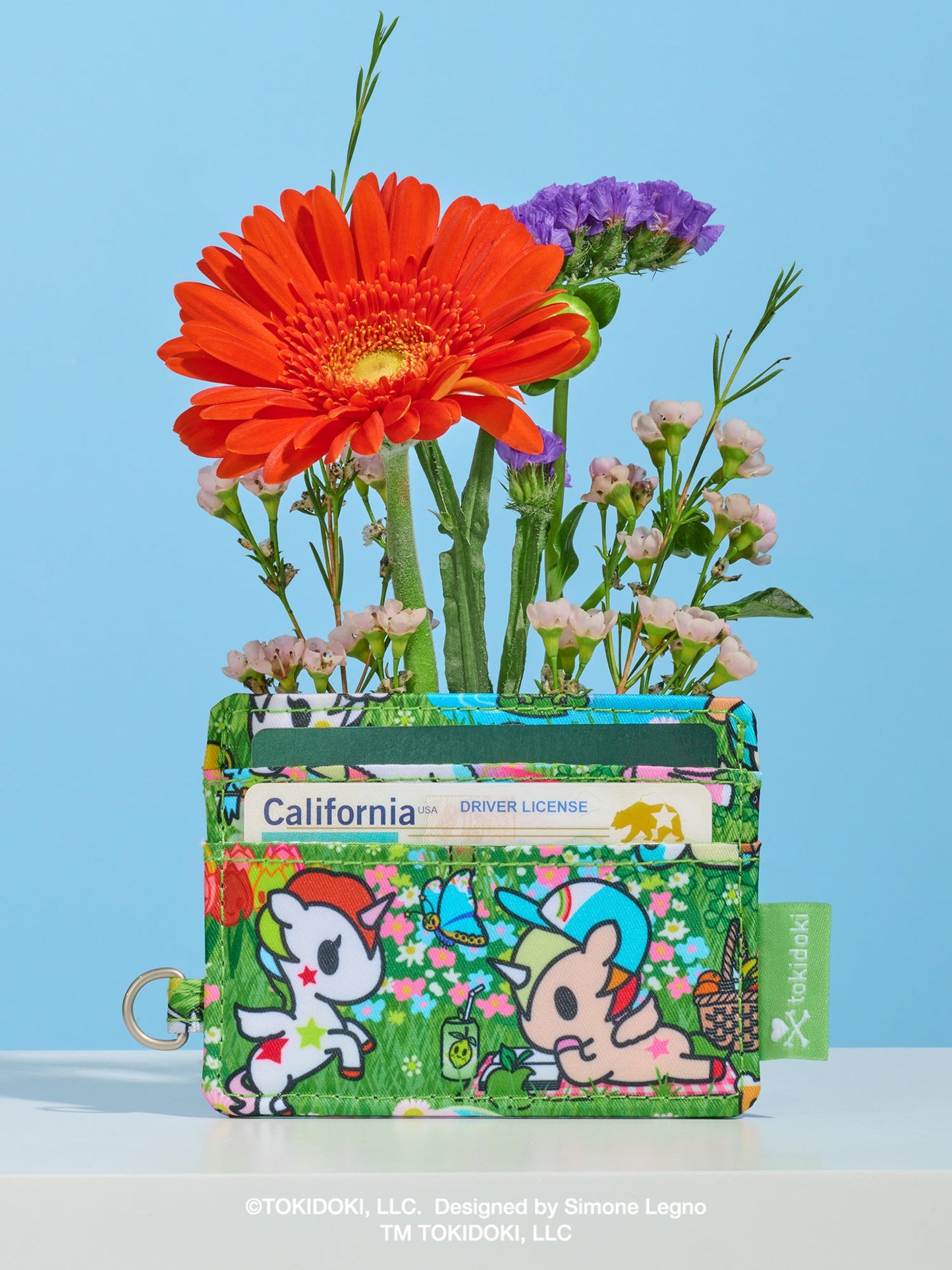 tokidoki Be Charged Card Case - Meadow Blooms