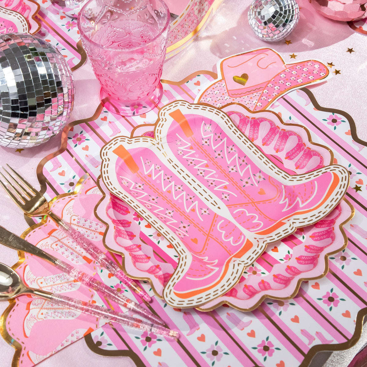 Cowboy Boot Dessert Plates (10 count)