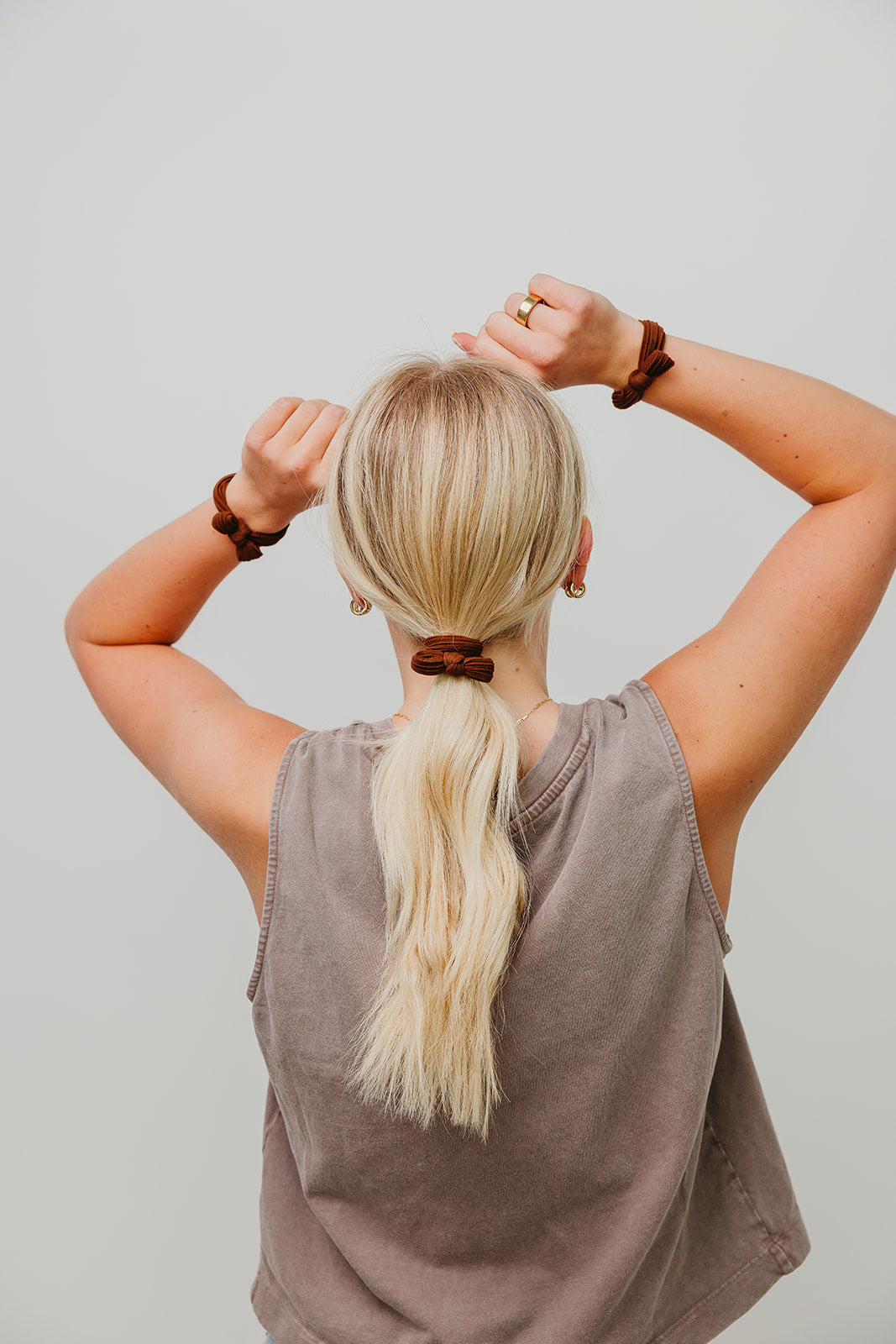 BOW SLICK BACK PONYTAILS (PACK OF 3)