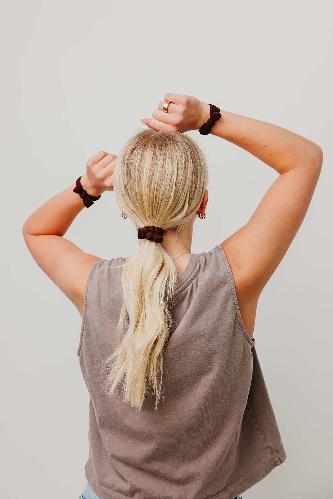 BOW SLICK BACK PONYTAILS (PACK OF 3)