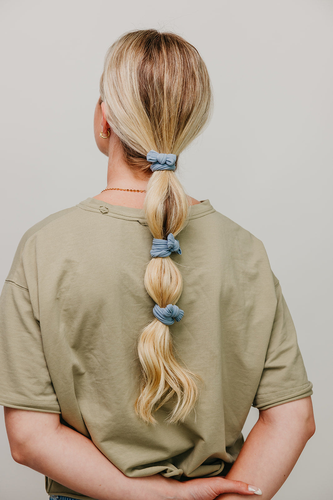 BOW SLICK BACK PONYTAILS (PACK OF 3)