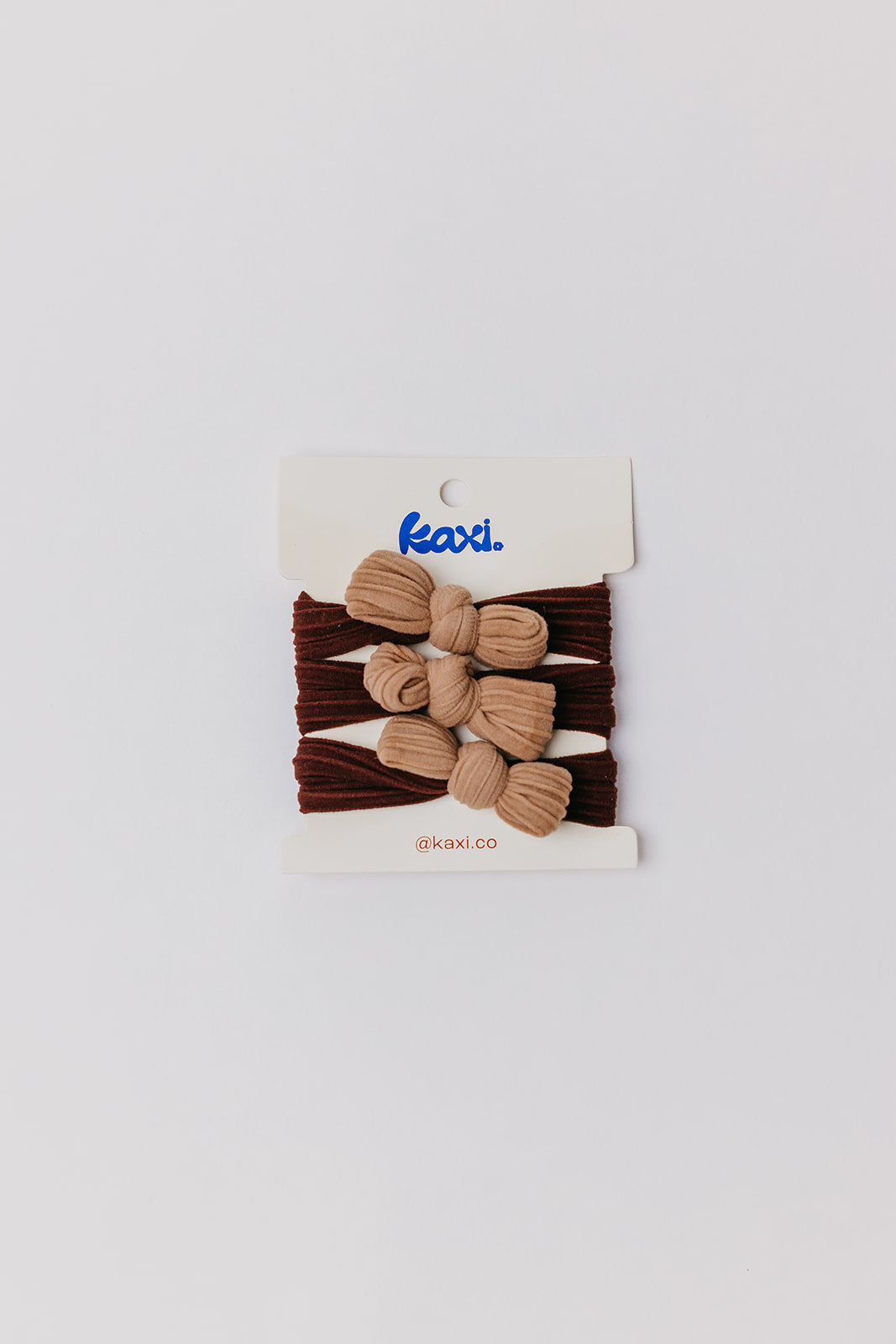 TWO TONED BOW SLICK BACK PONYTAILS (PACK OF 3)