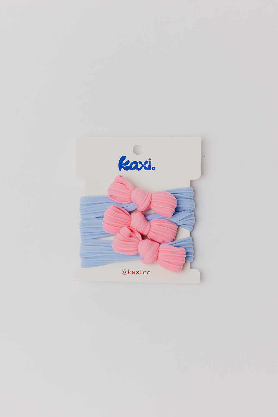 TWO TONED BOW SLICK BACK PONYTAILS (PACK OF 3)