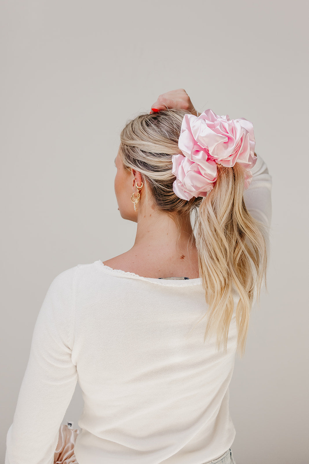 JUMBO SLEEP SILK/SATIN SCRUNCHIES