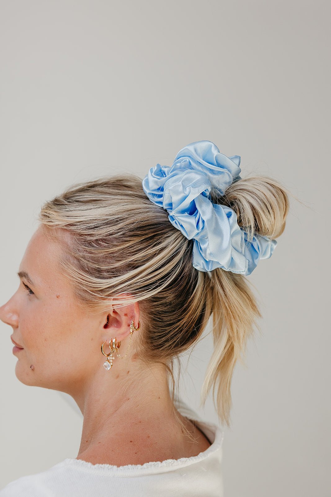 JUMBO SLEEP SILK/SATIN SCRUNCHIES