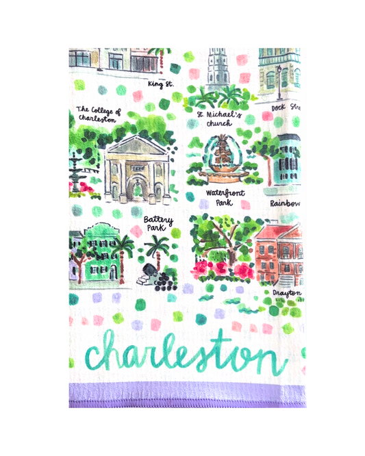 Charleston Double-Sided Tea Towel