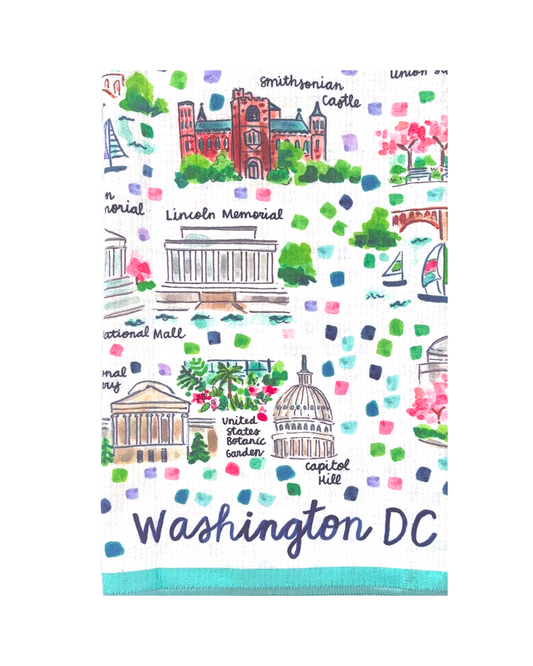 Washington, DC Double-Sided Tea Towel