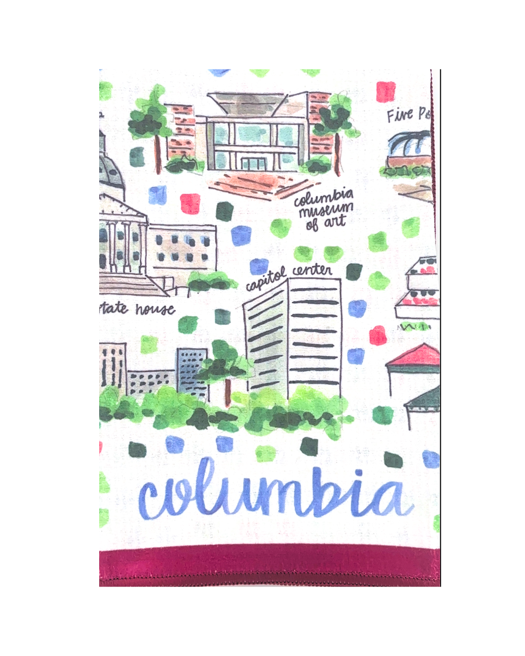 Columbia Double-Sided Tea Towel