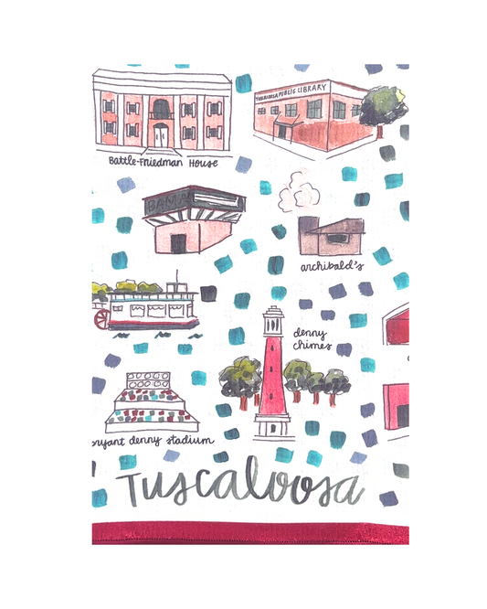 Tuscaloosa Double-Sided Tea Towel
