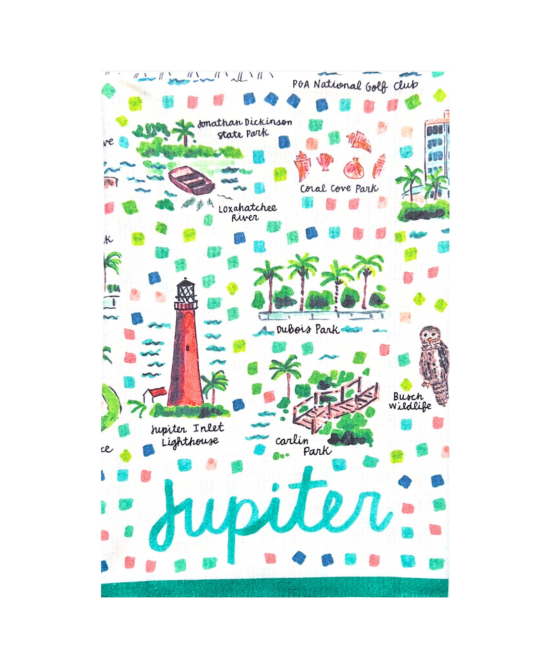 Jupiter Double-Sided Tea Towel