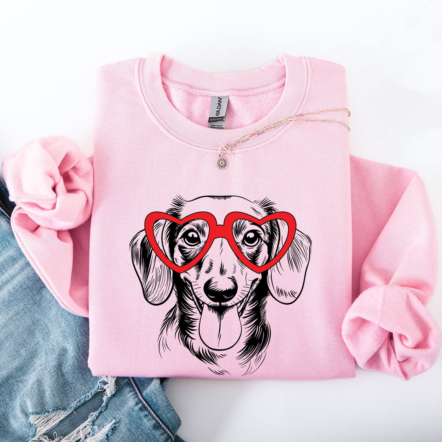 Dachshund, Pet, Dog Breed, Valentine's Sweatshirt