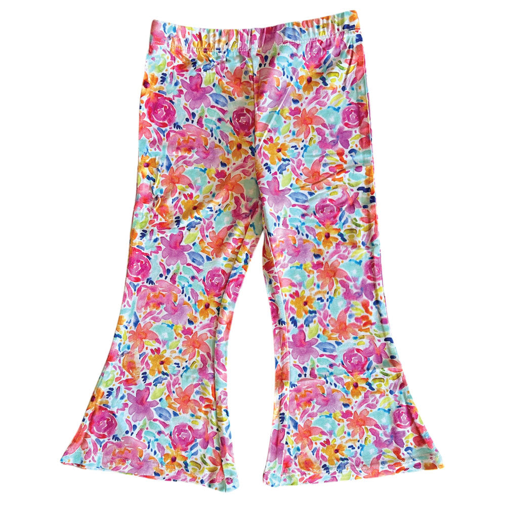 Korrie Floral Bamboo Flared Leggings