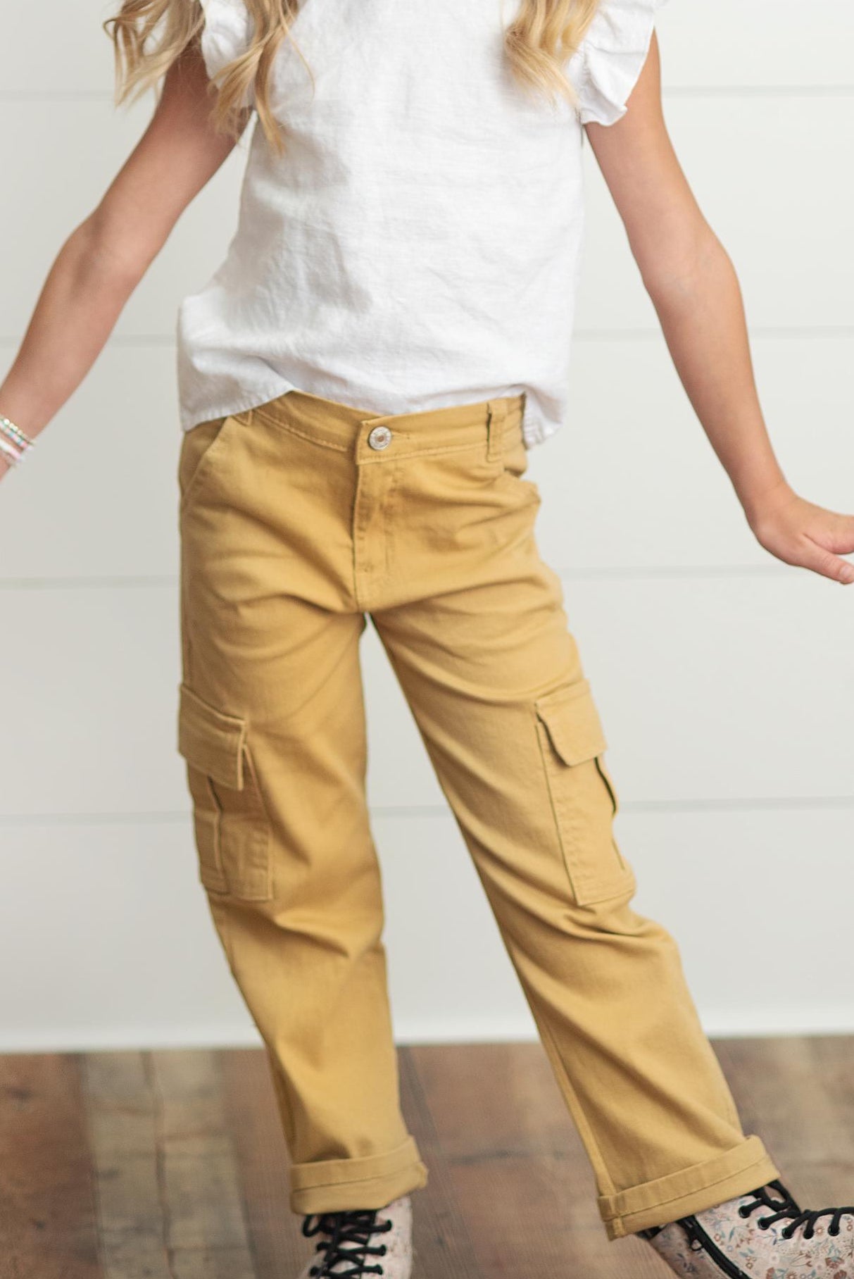 Khaki Denim Cargo Pant