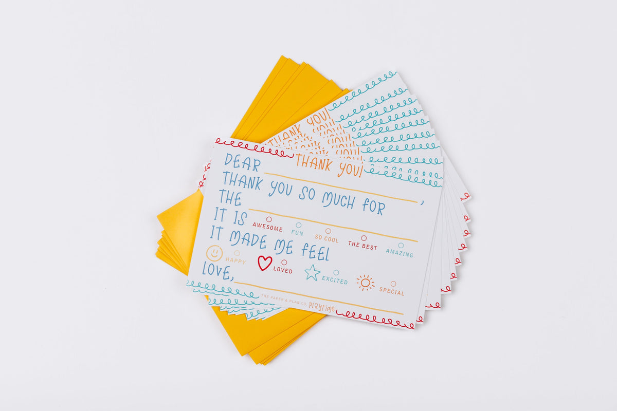 Playtime Pad® Kids Thank You Notecard Set