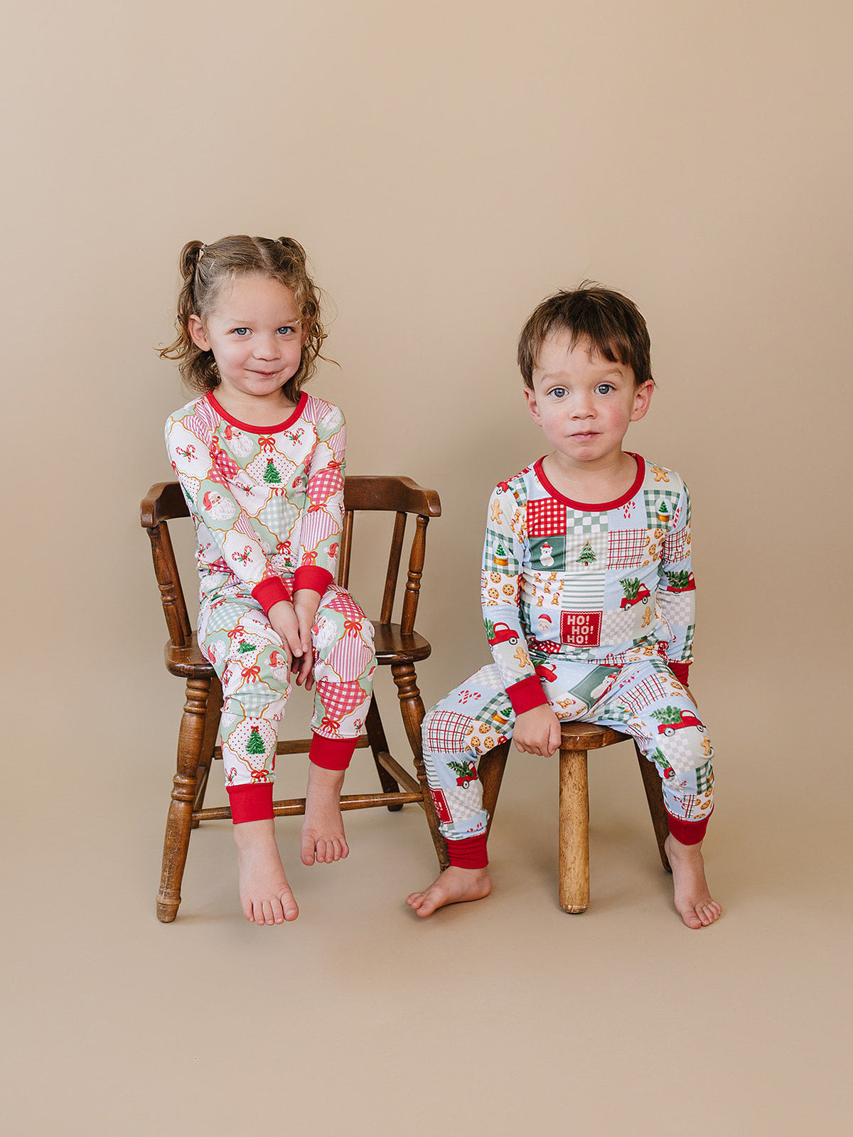 Bamboo Two Piece Set | Christmas Patchwork