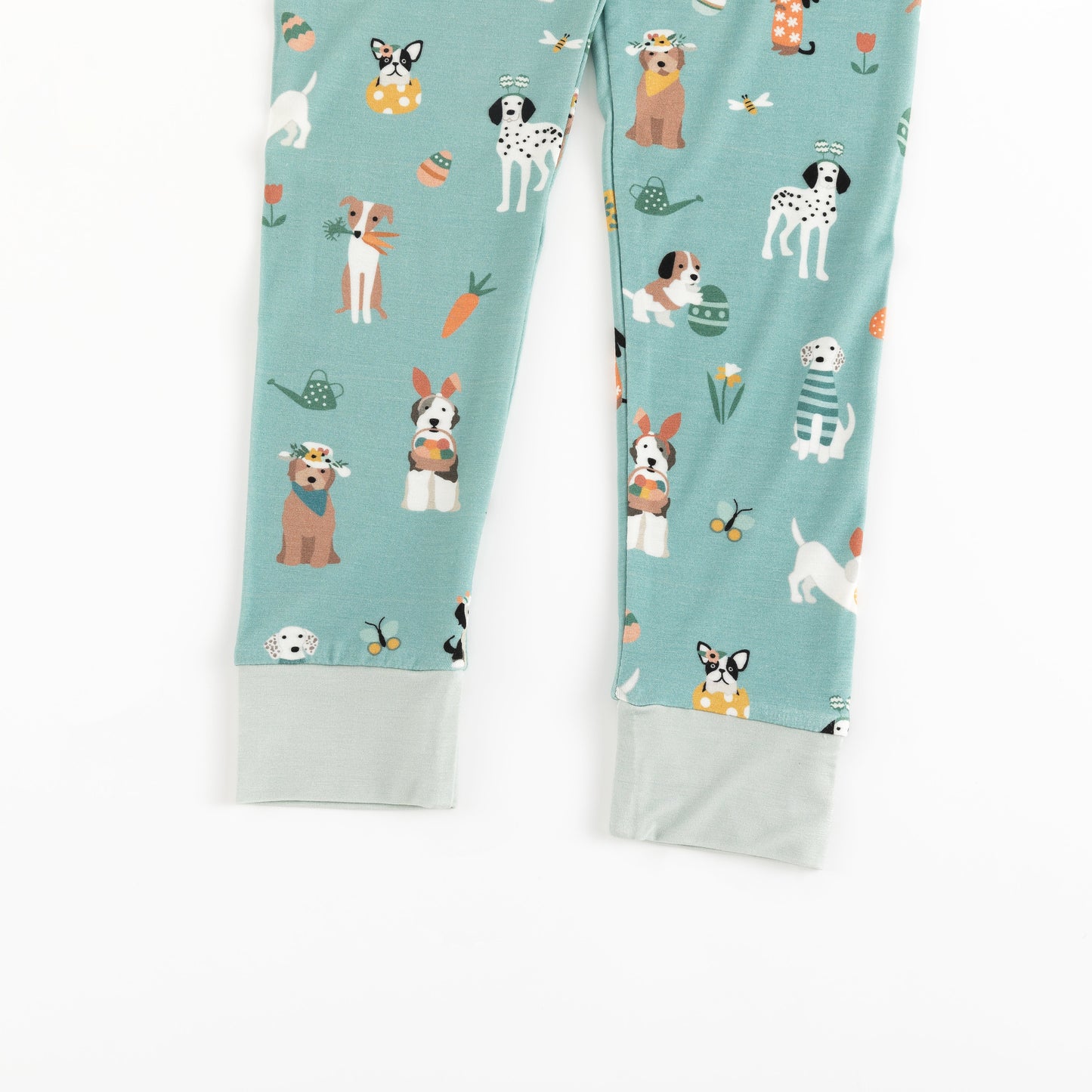 Puppy Egg Hunt (Long Sleeve PJ) - Aquamarine