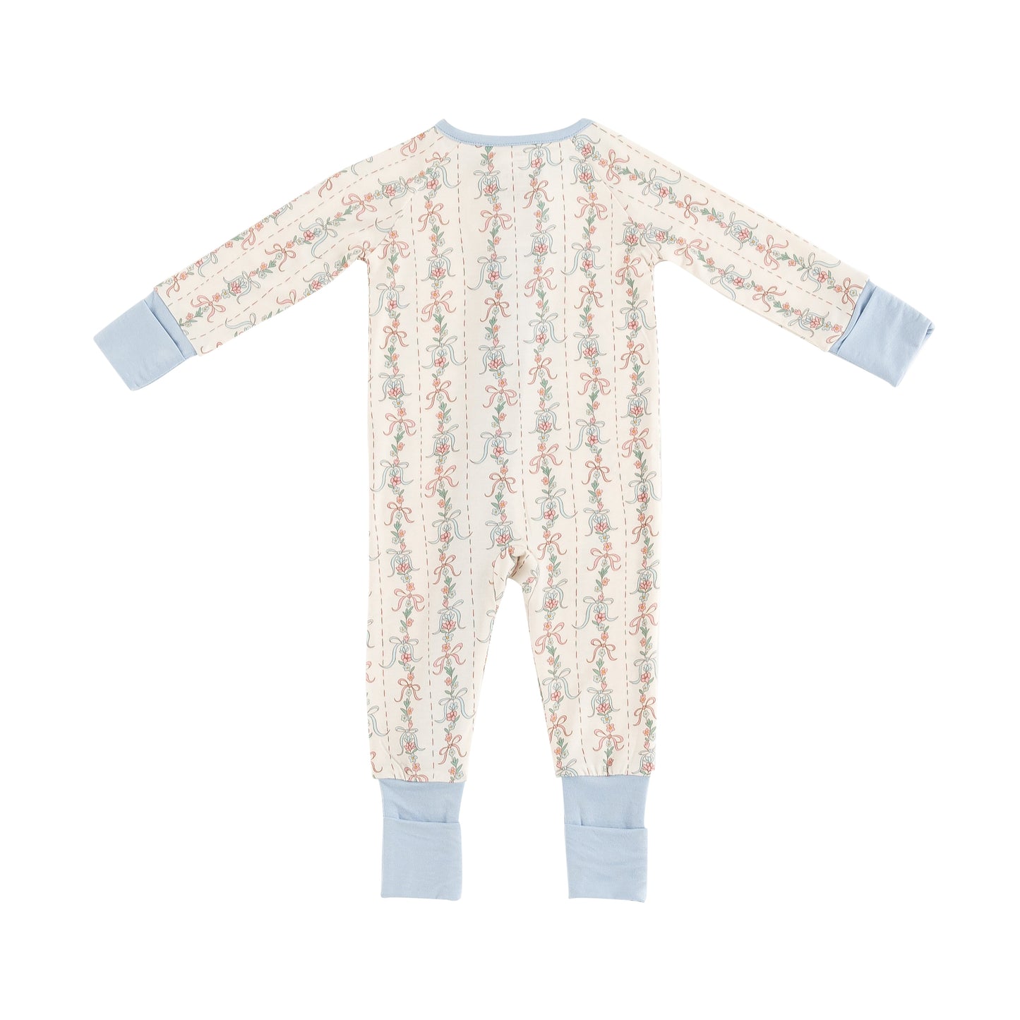 Bow Blossom (Convertible Zip Footies)
