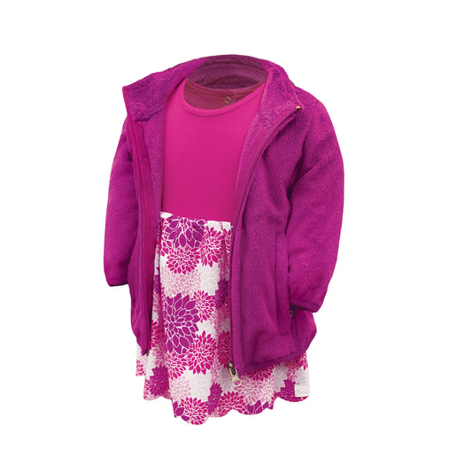 Leslie - Infant Girls Full Zip Plush Jacket
