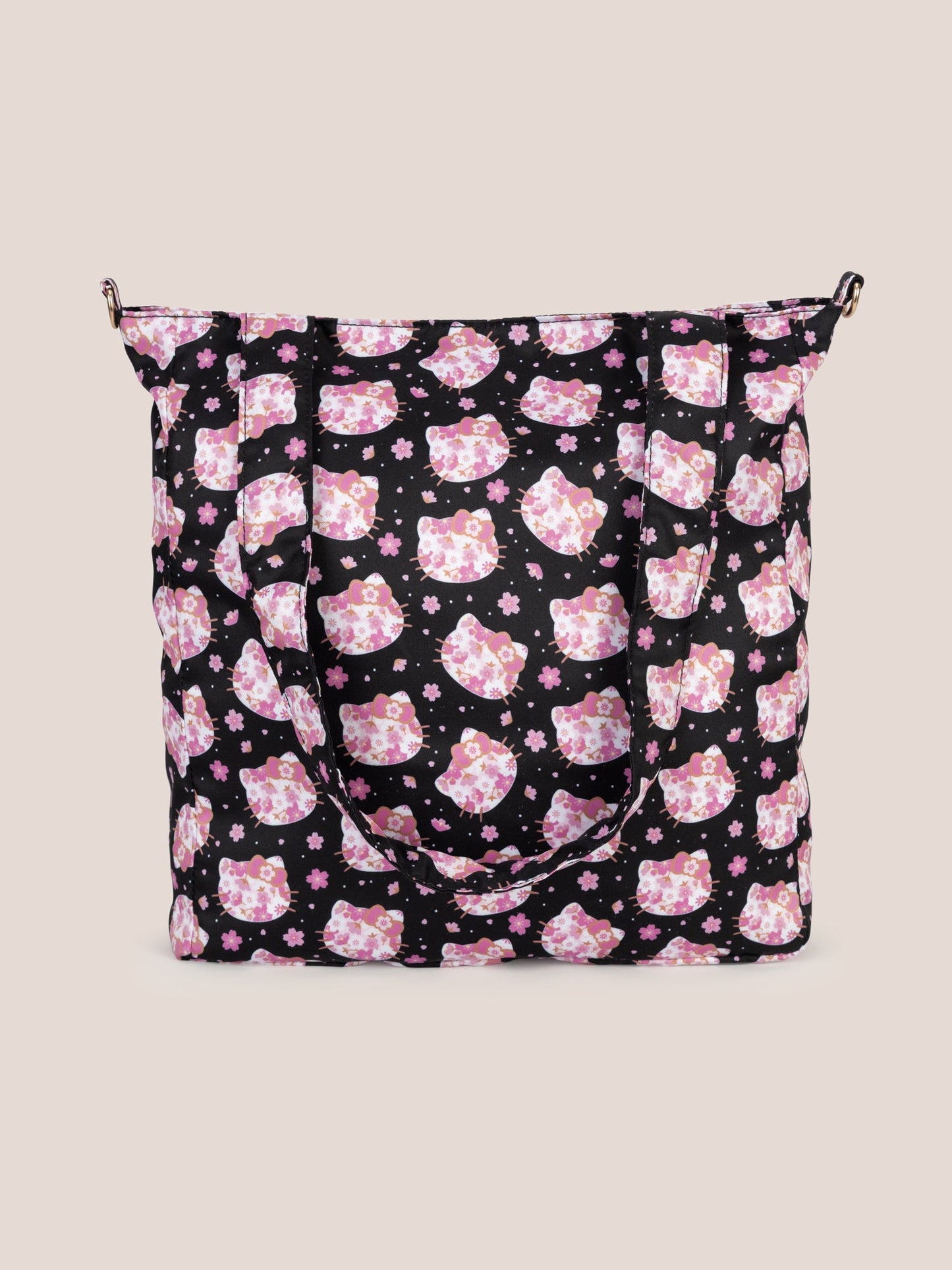 Hello Kitty® × JuJuBe Cherry Blossoms Be Light Bag Tote — Black and Pink