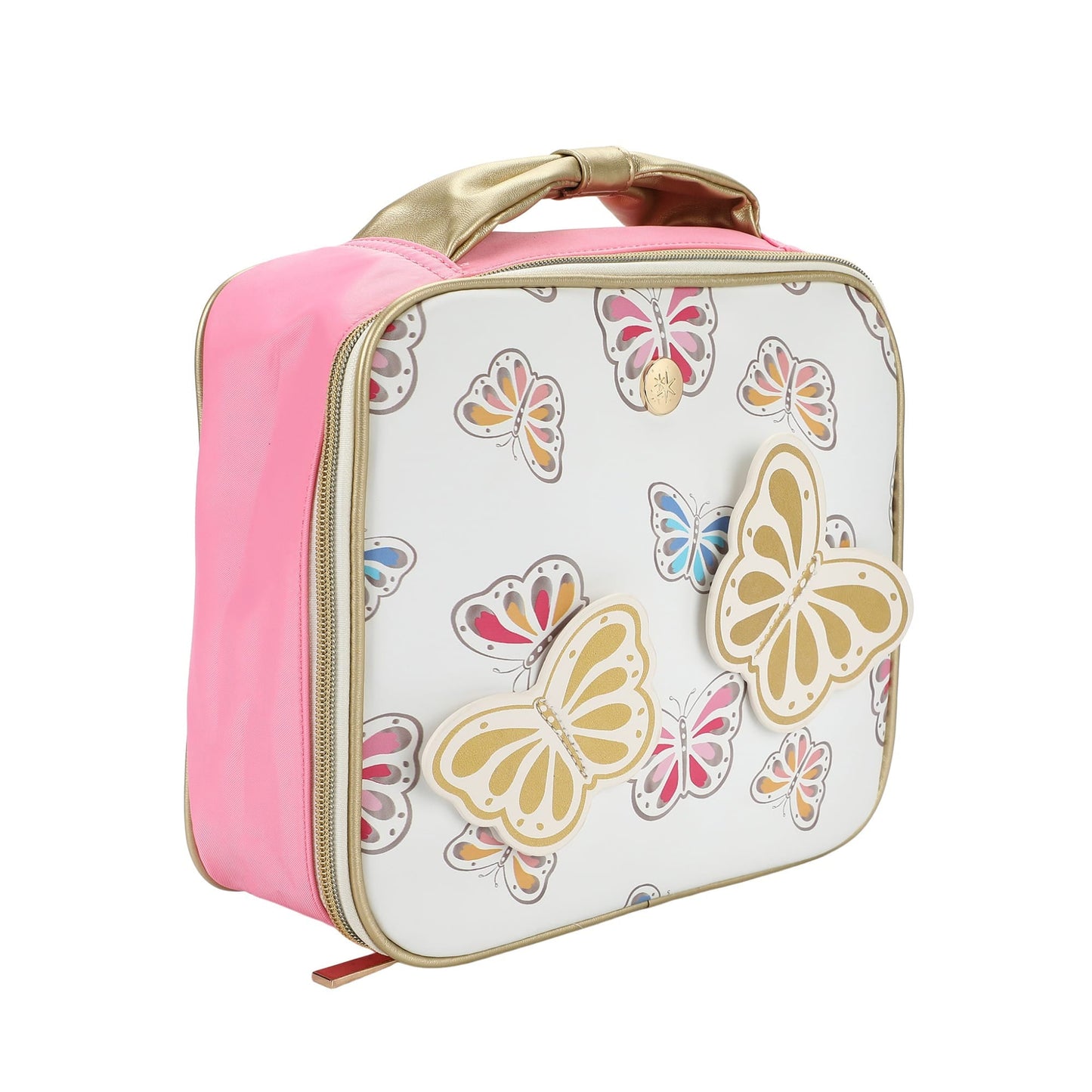 Gold Butterfly Insulated Lunch Box