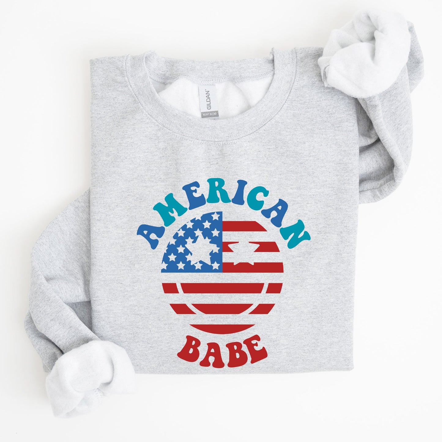 Land Of The Free, American Babe, 4th of July Sweatshirt